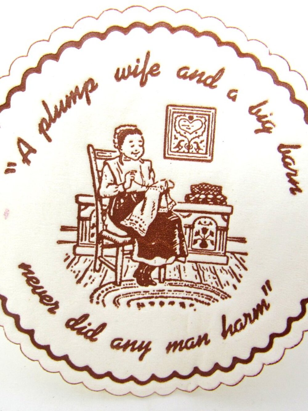 9 A Plump Wife and a Big Barn Amish Coasters Beverage Paper Waxed 1 Side